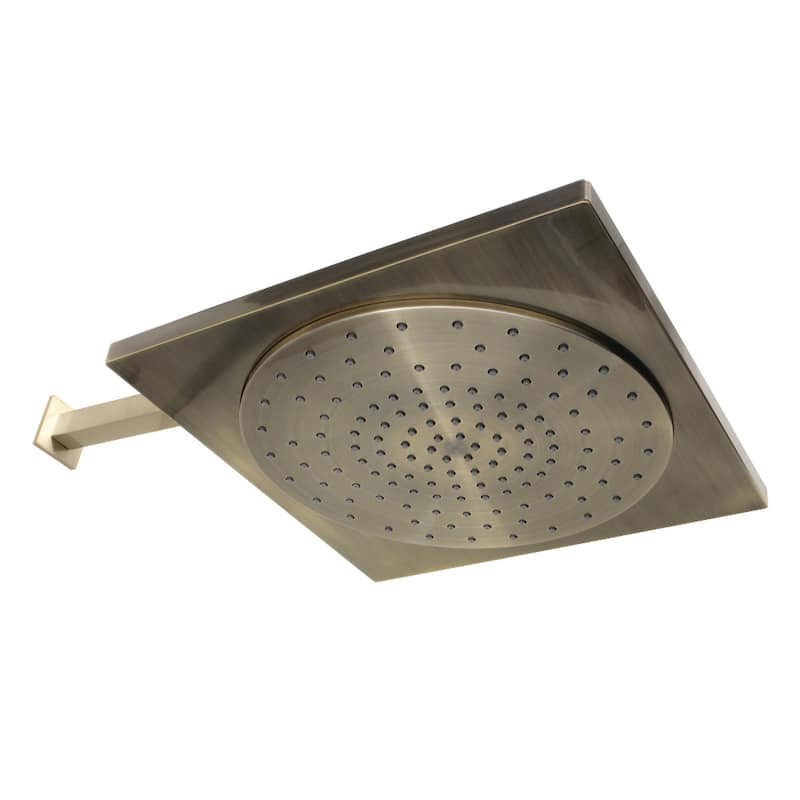 Claremont 12-Inch Rainfall Square Shower Head with 16-Inch Shower Arm - Oil Rubbed Bronze