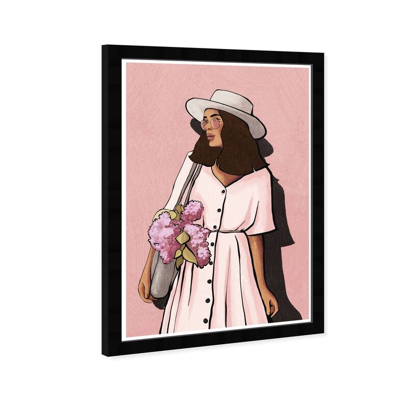 Wynwood Studio Prints Fashion and Glam Flowers too Pink and Modern & Contemporary Wall Art Canvas Print