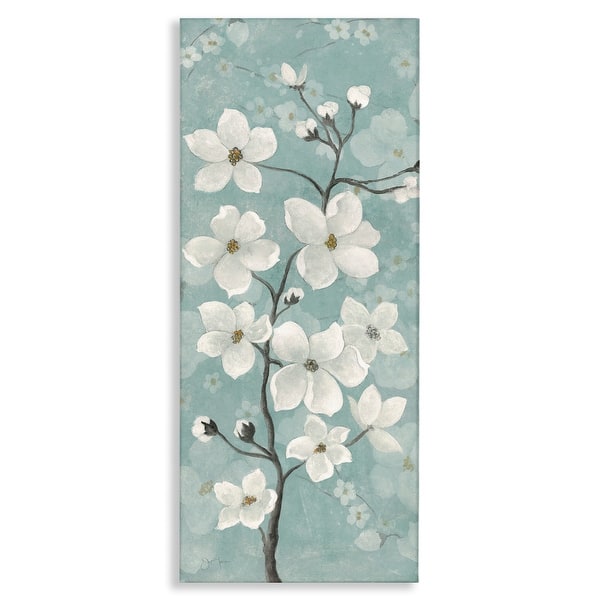 slide 2 of 10, Stupell Apple Blossom on Green Canvas Wall Art Design By Janet Tava 10 x 24