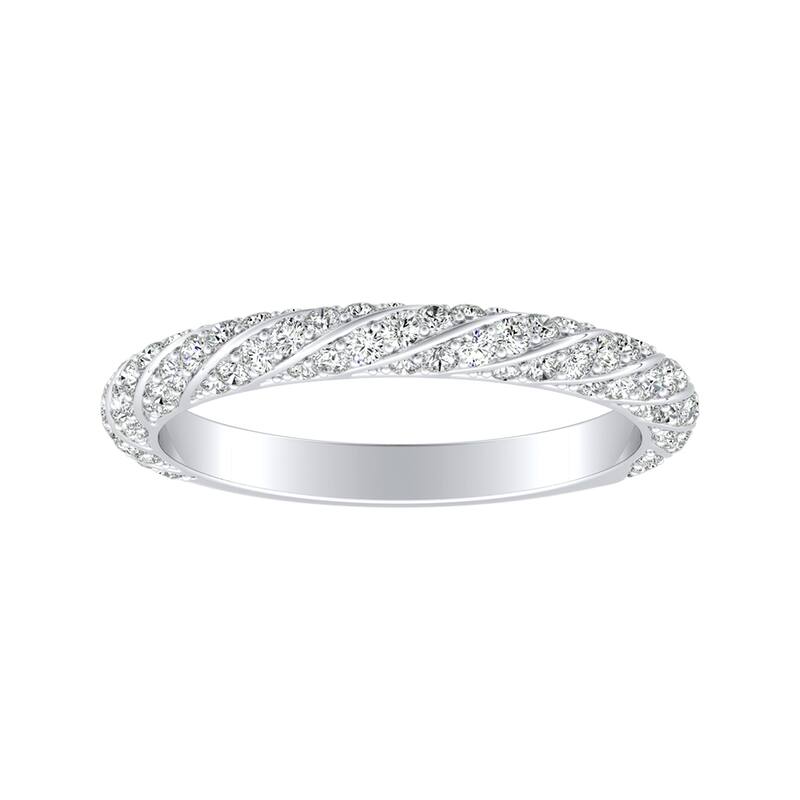 Auriya 1/2ctw Vintage Diamond Wedding Band Platinum