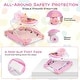 preview thumbnail 23 of 49, 6 in 1 Foldable Baby Walker with Adjustable Height - 28" L x 24" W x 19.5" H