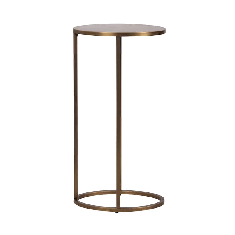 Kate and Laurel Natalli Metal Oval C-Table