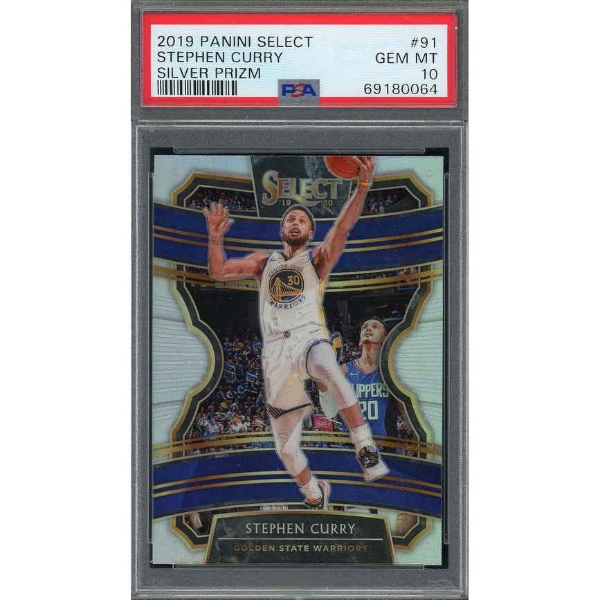 Stephen Curry 2019 Panini Select Silver Prizm Basketball