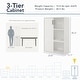 preview thumbnail 2 of 29, DH BASIC Modern Stackable Storage Organizer Bookcase with Doors