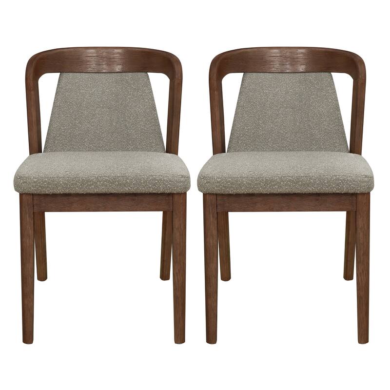 Christopher Knight Home - Ashlin Contemporary Upholstered Armless Dining Chairs with Rubberwood Frame, Set of 2
