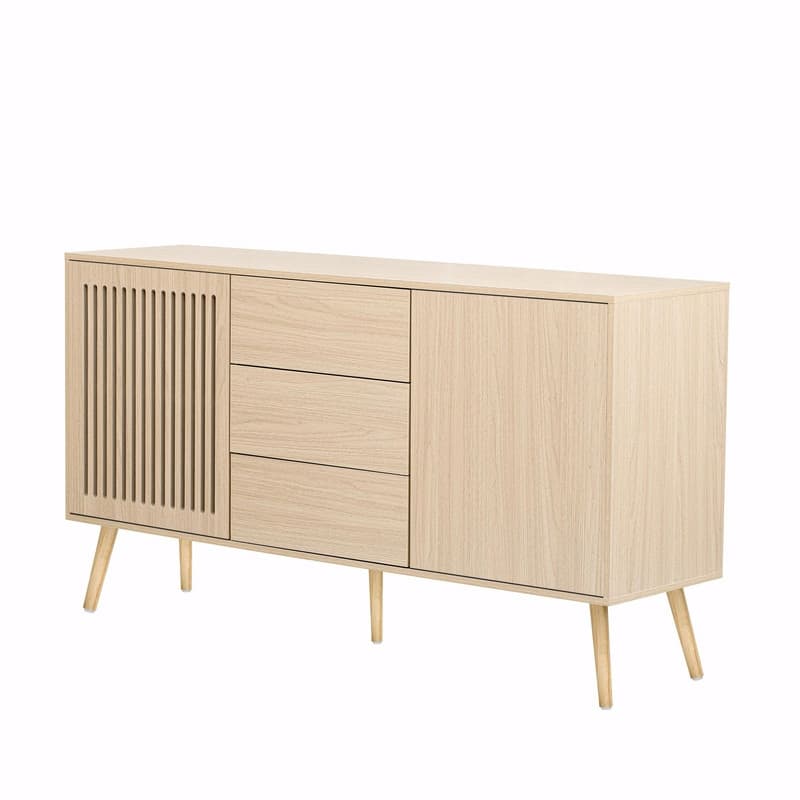 Modern Cabinet with 2 Doors and 3 Drawers