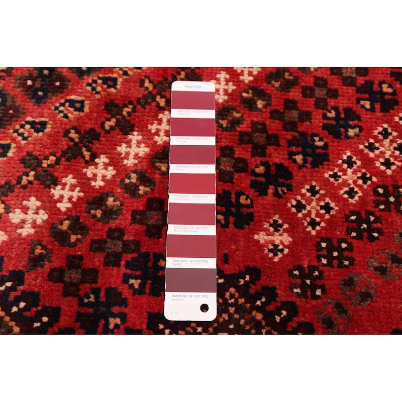 ECARPETGALLERY Hand-knotted Melis Vintage Red Wool Rug - 6'4 x 9'6