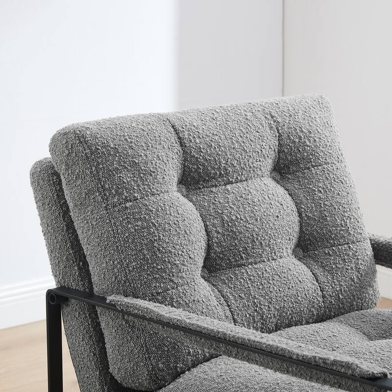 Art Leon Mid-Century Modern Tufted Accent Chair