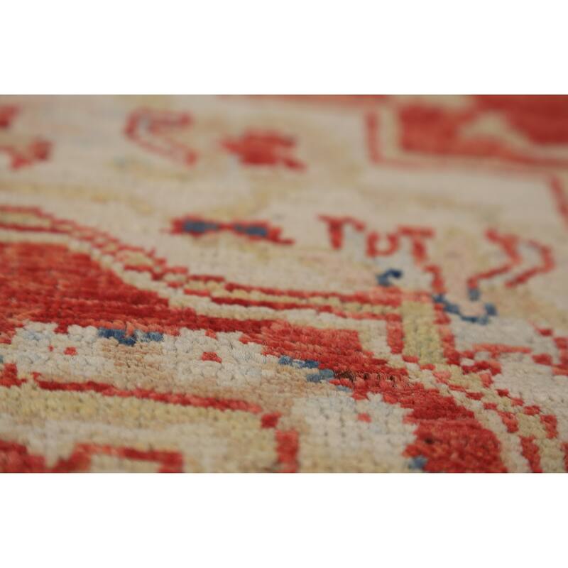 Vegetable Dye Heriz Serapi Oriental Rug Handmade Wool Carpet - 4'11"x 6'9"
