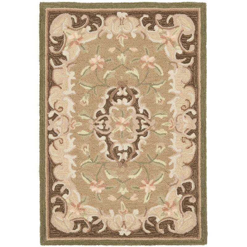 SAFAVIEH Handmade Easy Care Krystal Oriental Rug - 2' x 3' - Beige/Brown - Rectangle