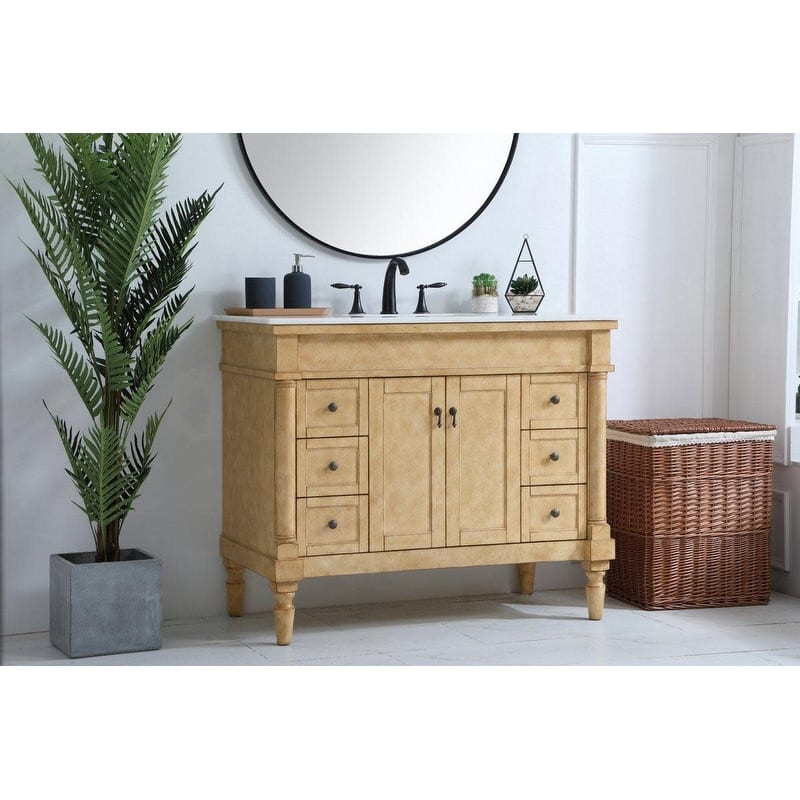 Elegant Lighting VF13042 Lexington 42" Free Standing Single Basin