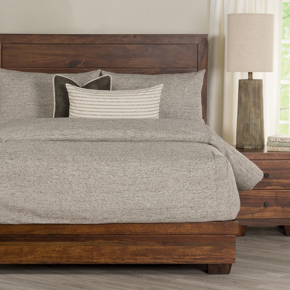 Performance Tweed Bed-Cap Comforter Set with Tailored Corners