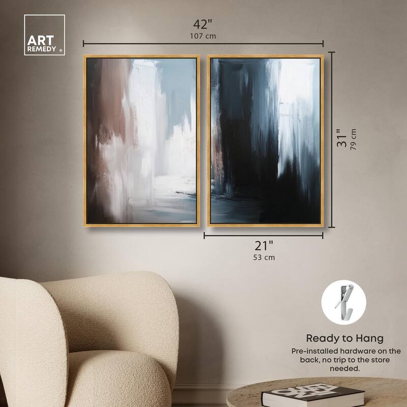 Chiaroscuro Canvas Set of 2 by Art Remedy