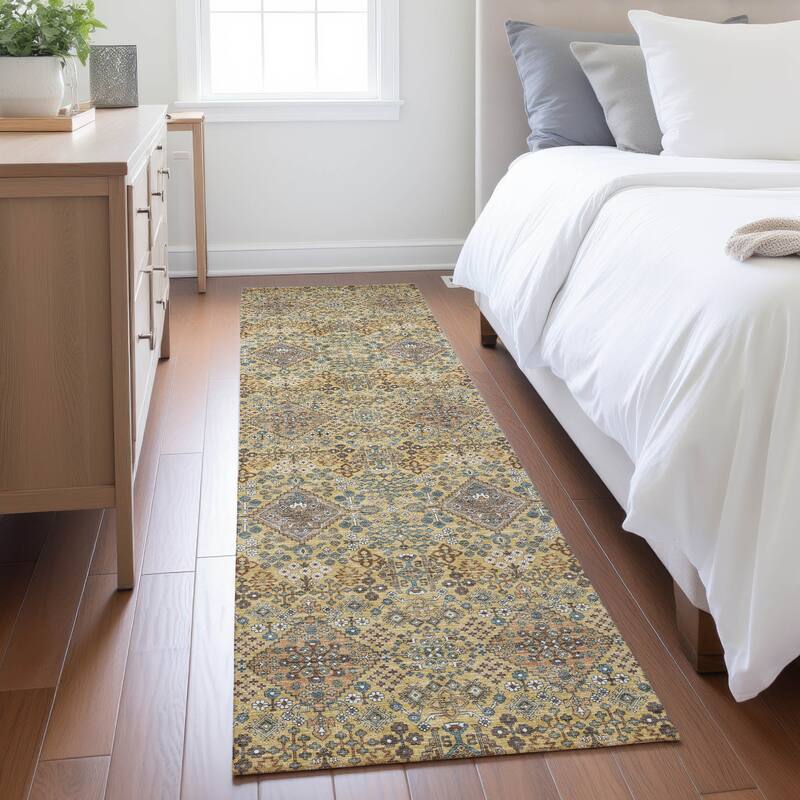 Machine Washable Indoor/ Outdoor Global Flory Chantille Rug