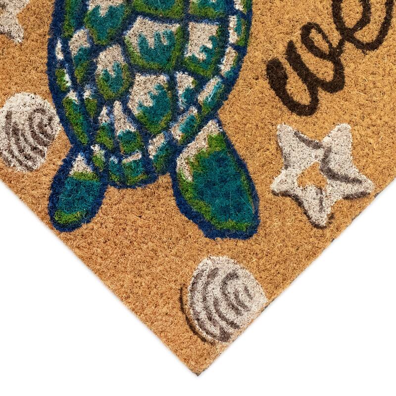 Liora Manne Greeting Coir Welcome Door Mat (1'6" x 2'6") - 1'6" x 2'6"