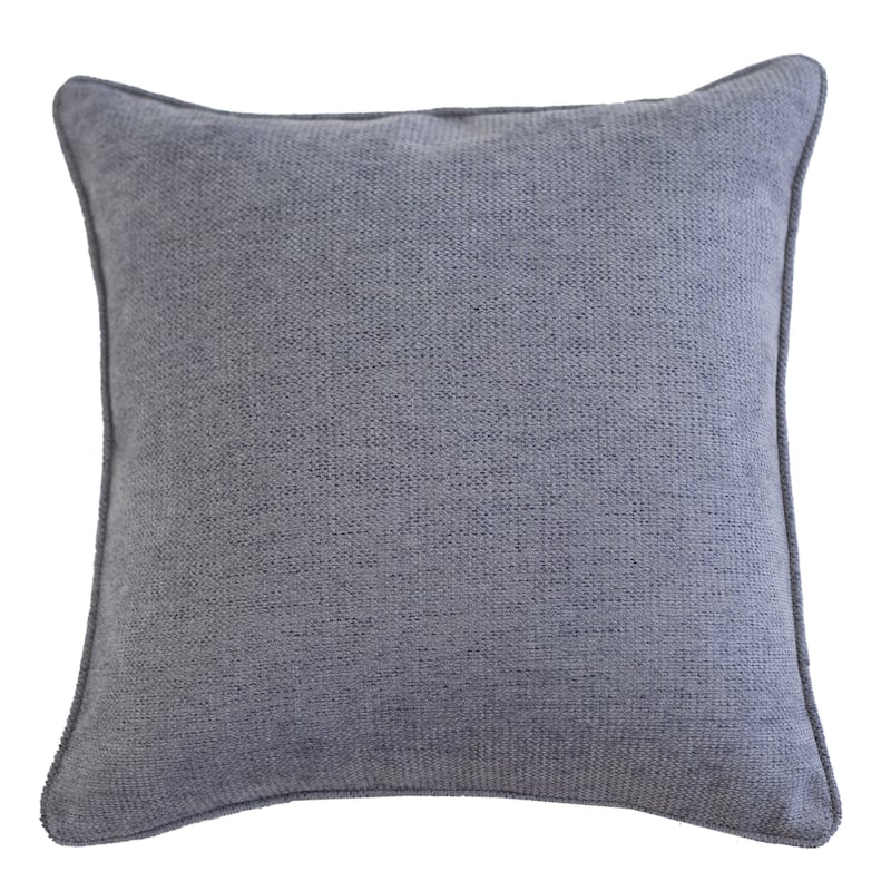 Mimi Chenille 20" Square Decorative Throw Pillow 2PK - Gray
