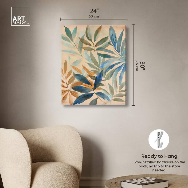 Leaf Labyrinth I Canvas by Art Remedy, Gallery Wrapped