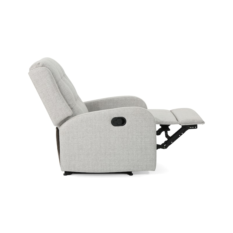 Roomfitters 24.75" Wide Manual Standard Recliner, Cozy Recliner for Living Room, Bedroom, Beige