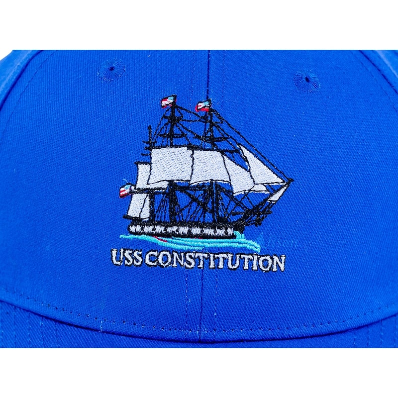 USS Constitution Embroidered Cap in Blue by Alison Nautical
