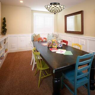 3 Lights light fixture bronze ceiling light metal,glass flush mount light