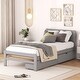 preview thumbnail 3 of 8, Twin Size Platform Bed Frame with 2 Drawers for Storage, Modern Design with No Box Spring Required
