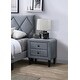 preview thumbnail 1 of 21, Velvet Gorgeous 1pc Nightstand for Bedroom Furniture Grey