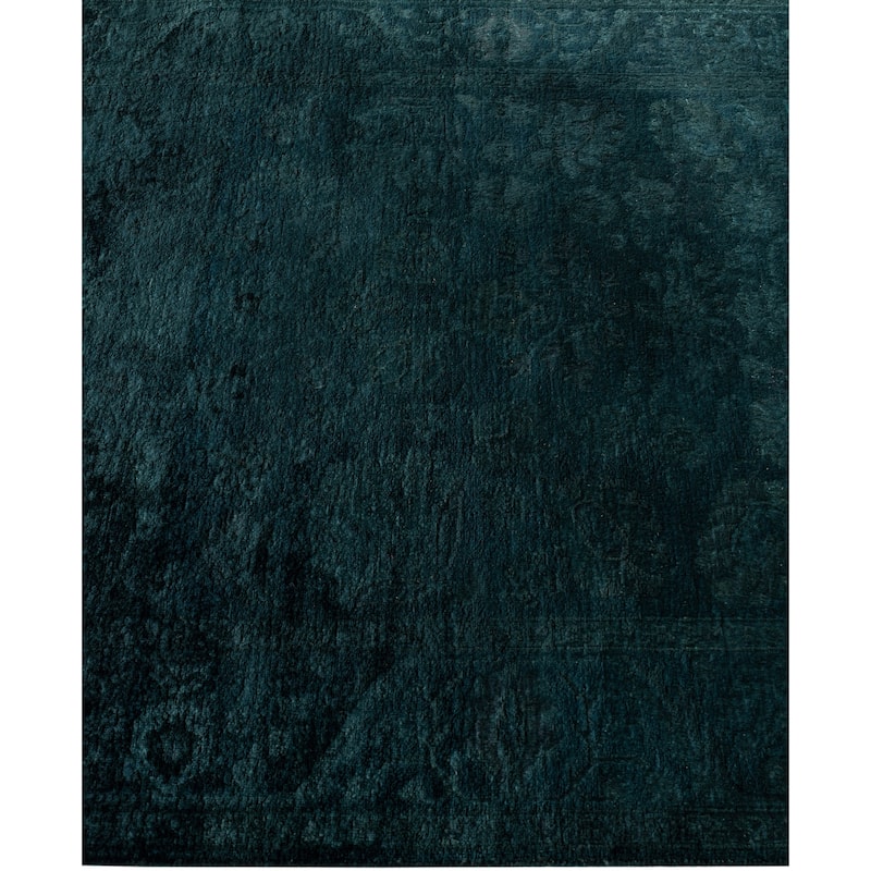 Overdyed One-of-a-Kind Hand-Knotted Area Rug - Green - 3' 3" x 5' 2"