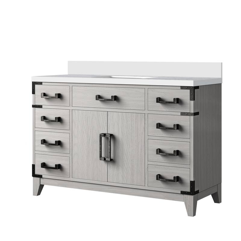 Laurel Bath Vanity with Quartz Top and Sink