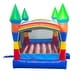 preview thumbnail 4 of 3, Pogo Bounce House Crossover Kids Inflatable Bounce House with Blower, Deluxe Rainbow
