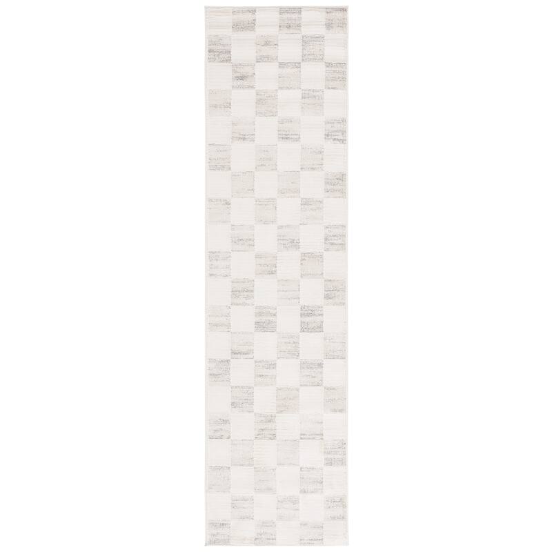 SAFAVIEH Elmhurst Azusa Modern & Contemporary Rug - 2'2" x 8' Runner - Ivory/Grey