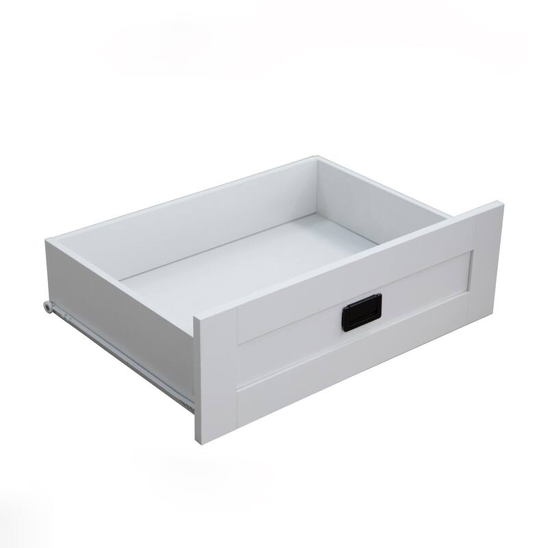 Classic Sliding Barn Door Wardrobe Bedroom Armoire Closet Clothing Storage Cabinet with Hanging Rod, Drawers & Open Shelves