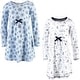preview thumbnail 2 of 0, Touched by Nature Baby and Toddler Girl Organic Cotton Long-Sleeve Dresses 2pk, Arctic 6 Years - Youth Arctic Long Sleeve