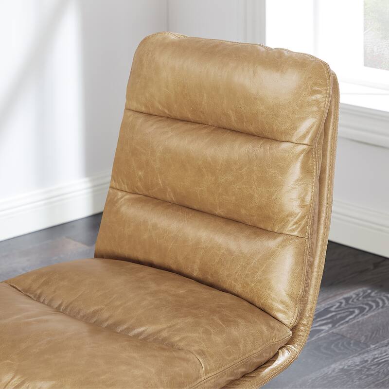 Art Leon Leather Swivel and Adjustable Desk Chair (Set of 2)