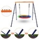 preview thumbnail 4 of 9, 32" Saucer Swing with Stand for Kids Outdoor