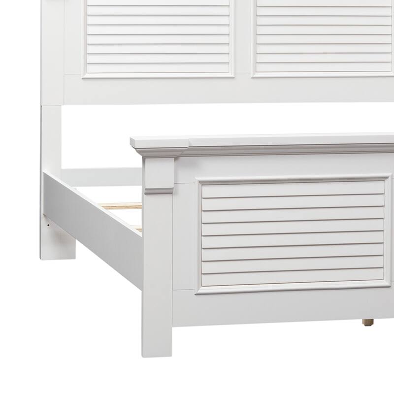 Summer House I Oyster White Poster Bed - King or Queen Option