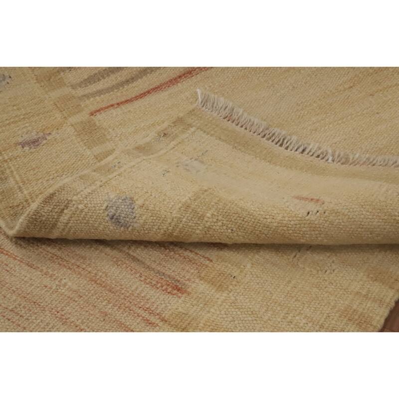 Hand Woven Oriental 100% Wool Carpet Southwestern Tribal Multi-Colored Kilim Runner Rug - 6' 0'' X 2' 1''