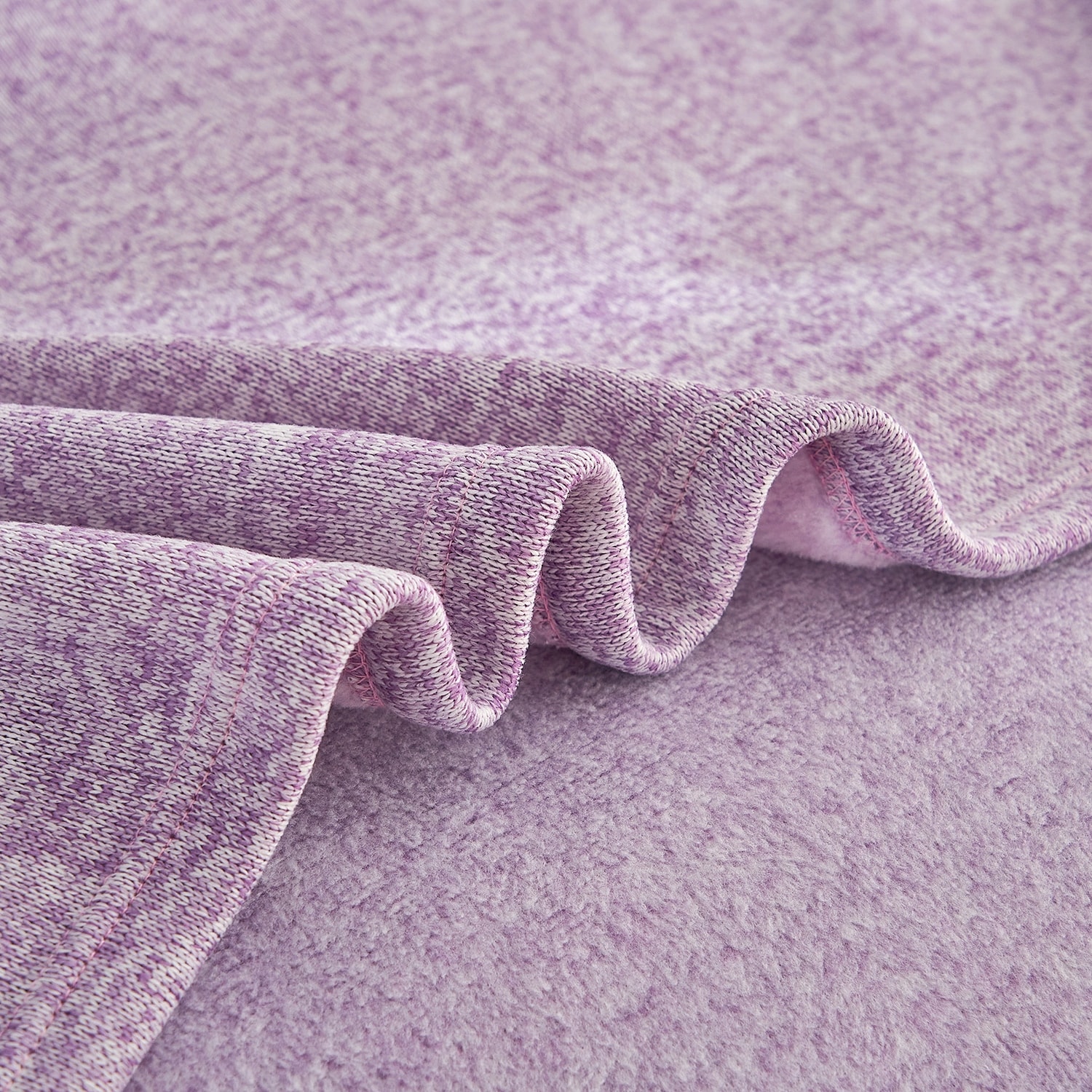 3-Piece Soft Heather Jersey Knit Blanket Set  -image