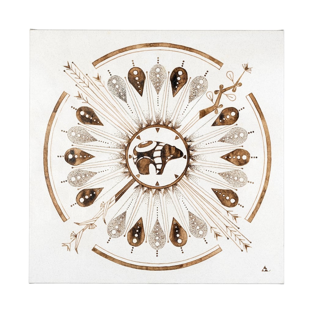 Sandpainting-Watercolor II (41 x 41) Canvas Art Print