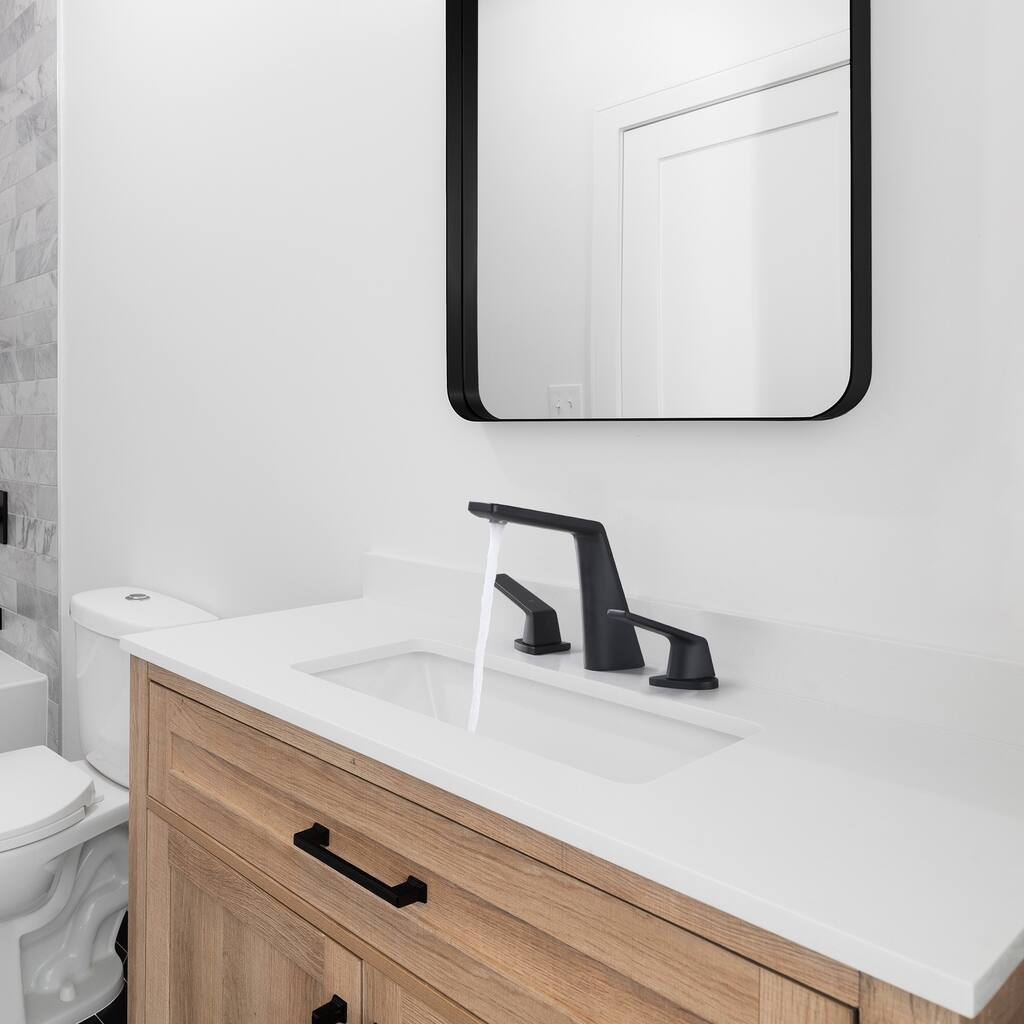 Widespread Deck Mount 2-Handle Bathroom Faucet with Pop Up Drain