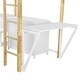 preview thumbnail 15 of 17, White Twin Size Solid Wood Loft Bed with Storage Cabinet & Desk