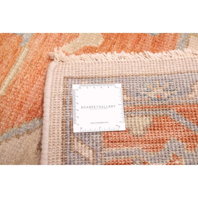 ECARPETGALLERY Hand-knotted Jules Sultane Burnt Orange Wool Rug - 8'0 x 9'10