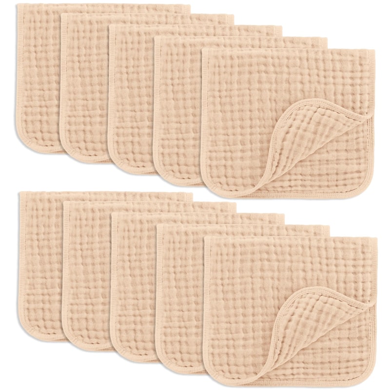 Muslin Burp Cloths for Babies by Comfy Cubs