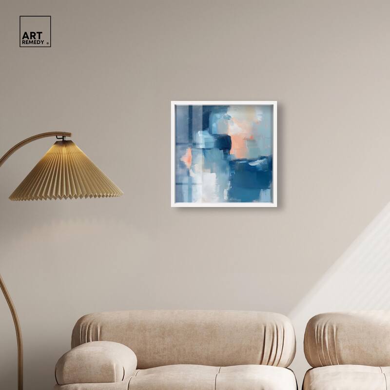 Whispering Blue I Shadowbox by Art Remedy