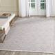 SAFAVIEH Handmade Flatweave Montauk Shkurte Cotton Rug - 5' x 7' - Grey/Ivory