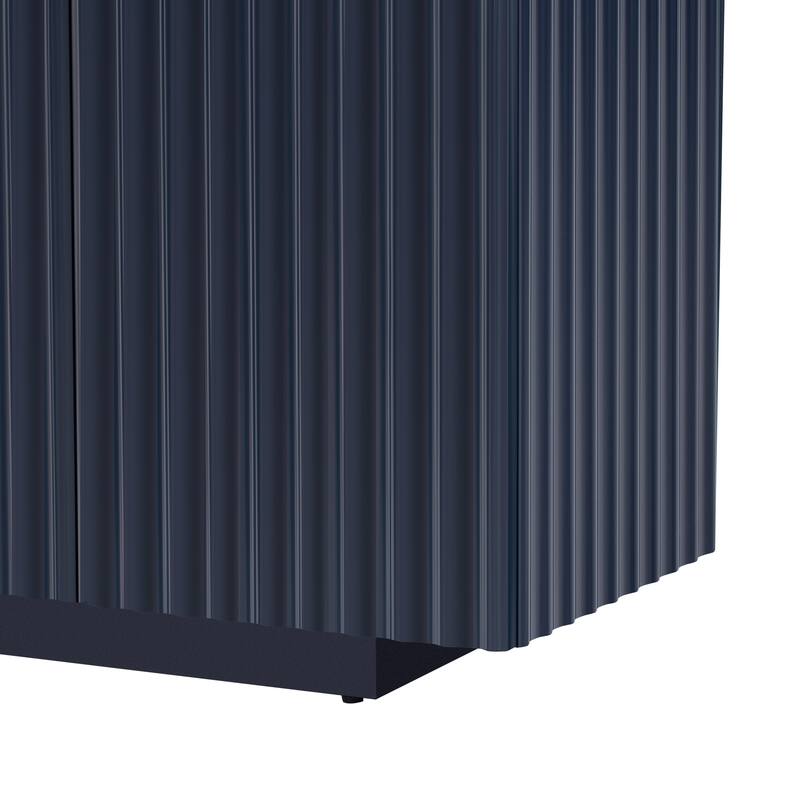 4 Wavy Doors Ample Storage Space Sideboard