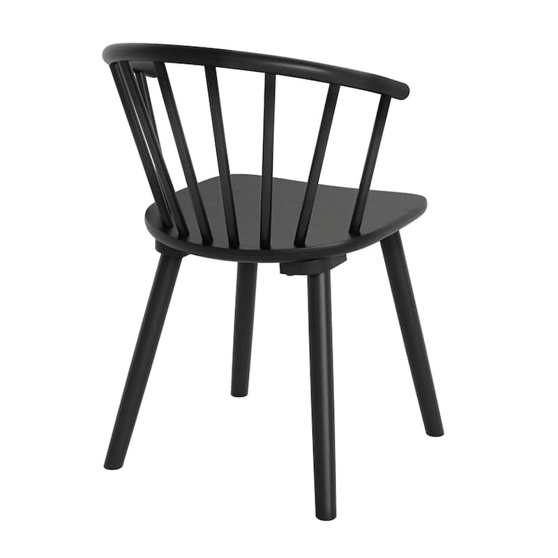 Wooden Dining Chairs with Spindle Backrest, Set of 2/4/6 Kitchen Chairs for Kitchen Island