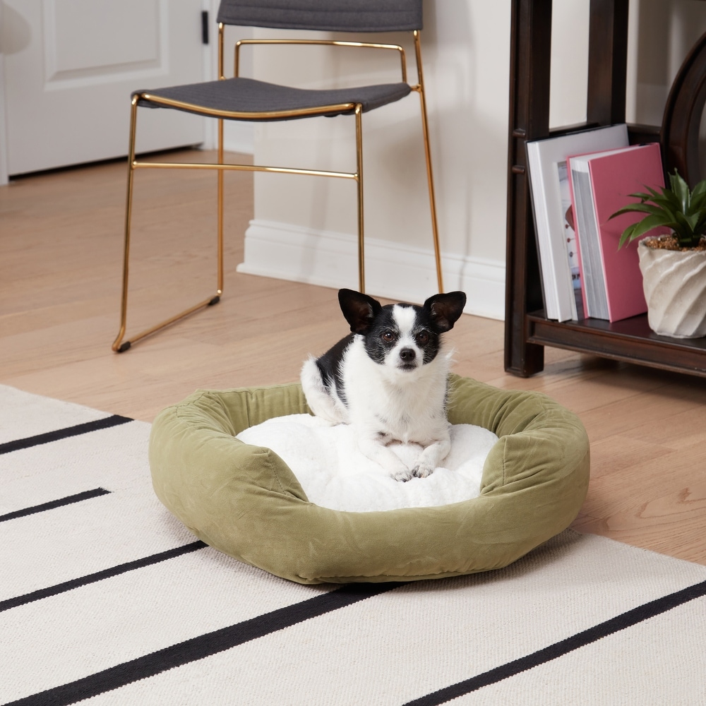 https://ak1.ostkcdn.com/images/products/is/images/direct/03767691882c837418bba617b04f7bb9eb89f953/Happy-Hounds-Moxy-Sage-Donut-Dog-Bed.jpg