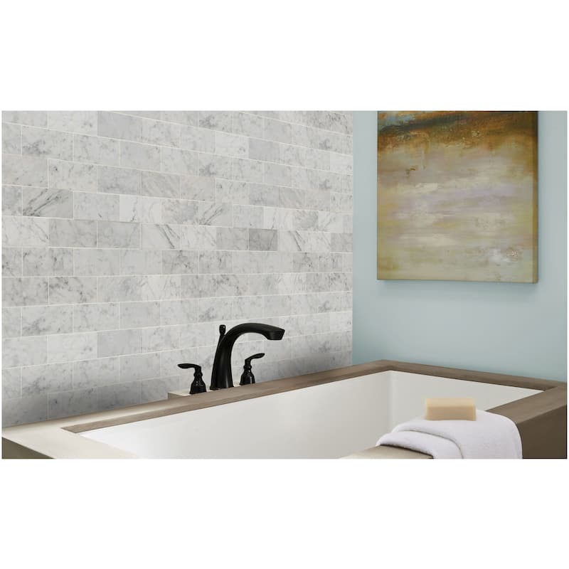 Ackland AKM-S-3X6TLH-CA 3" x 6" Marble Solid Wall Tile - Honed Visual