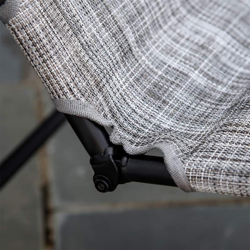 Outdoor Garden Fabric Rocking Chair with Steel Frame