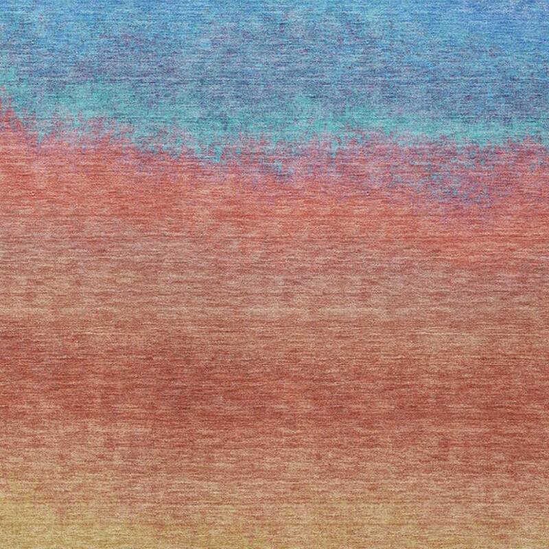 HomeRoots Ombre Transitional Rectangle Outdoor Rug